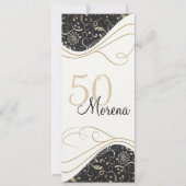 Elegant Gold Invitation Kaart (Voorkant)