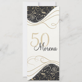 Elegant Gold Invitation Kaart
