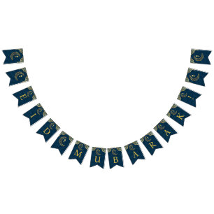Elegant Gold Islamic Art Eid Mubarak Eid Vlaggetjes