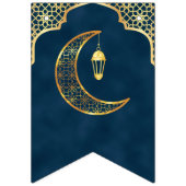 Elegant Gold Islamic Art Eid Mubarak Eid Vlaggetjes (Tweede vlag)