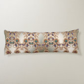 Elegant Gold Jewel Flowers Body Pillow Lichaamskussen (Achterkant)
