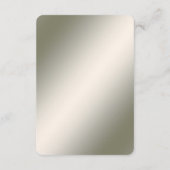 Elegant Gold Jewel Flowers Detail Enclosure Card Informatiekaartje (Achterkant)