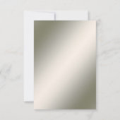 Elegant Gold Jewel Flowers RSVP Card (Achterkant)