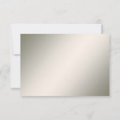 Elegant Gold Jewel Flowers RSVP Card (Achterkant)