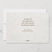 Elegant Gold JOYFUL Multi-Photo Kerstmis Feestdagenkaart (Achterkant)