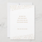 Elegant Gold JOYFUL Script Photo Christmas Feestdagenkaart (Achterkant)
