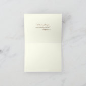 Elegant Gold katholieke Eucalyptus Chalice Host Feestdagen Kaart (Binnen)