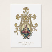 Elegant Gold katholieke weddenschap Kaart (Voorkant)