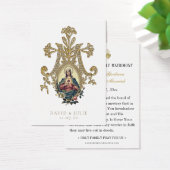Elegant Gold katholieke weddenschap Kaart (Bureau)