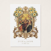 Elegant Gold katholieke weddenschap Kaart (Voorkant)