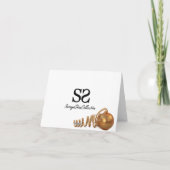 Elegant Gold-kerstboom Feestdagen Kaart (Achterkant)