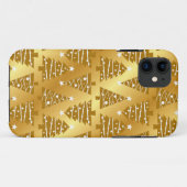 Elegant Gold Kerstboom iPhone-draagtas Case-Mate iPhone Case (Achterkant (horizontaal))