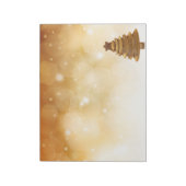 Elegant Gold-kerstboom Notitieblok (Linkerzijde)