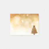 Elegant Gold-kerstboom Post-it® Notes (Voorkant)