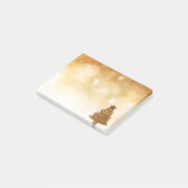 Elegant Gold-kerstboom Post-it® Notes (Schuin)