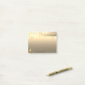 Elegant Gold-kerstboom, speciaal gepersonaliseerd  Post-it® Notes (Op bureau)