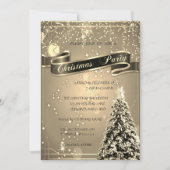 Elegant Gold, kerstboombedrijfKerstfeest Kaart (Voorkant)