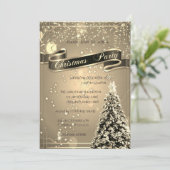 Elegant Gold, kerstboombedrijfKerstfeest Kaart (Staand voorkant)