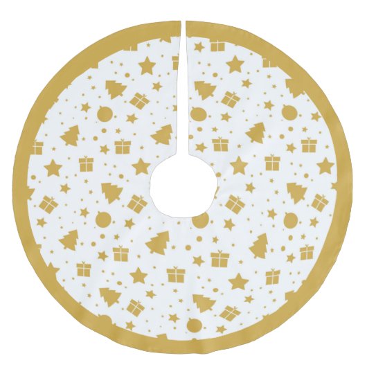 Elegant Gold-kerstboomcadeautjes Kerstboom Rok (Voorkant)