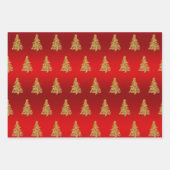 Elegant Gold-kerstboompatroon Inpakpapier Vel (Voorkant 2)