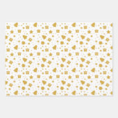 Elegant Gold-kerstboomspringplank Inpakpapier Vel (Voorkant 3)