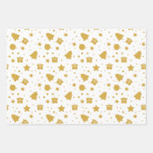 Elegant Gold-kerstboomspringplank Inpakpapier Vel (Voorkant 2)