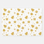 Elegant Gold-kerstboomspringplank Inpakpapier Vel (Voorkant)