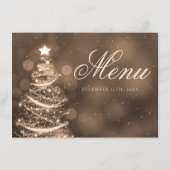 Elegant Gold-kerstfeest-legant bruiloft menu (Achterkant)
