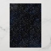 Elegant Gold | kerstfeestdag in de Nutcracker Folie Uitnodiging (Achterkant)