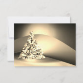 Elegant Gold Kerstmis - Boom Company Kerstparty Kaart (Achterkant)