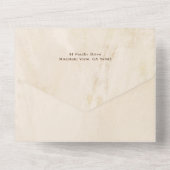 Elegant Gold Kerstmis Botanische Foto All In One Uitnodiging (Achterkant)