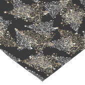 Elegant Gold Kerstmis drie Patroon Korte Tafelloper (Hoek)