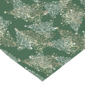 Elegant Gold Kerstmis drie Patroon Korte Tafelloper (Hoek)