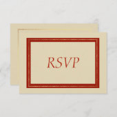 Elegant Gold Kerstmis RSVP (Voorkant / Achterkant)