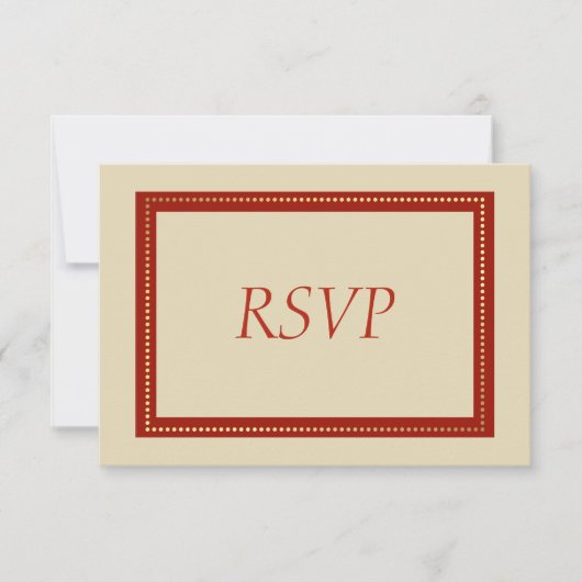 Elegant Gold Kerstmis RSVP Kaartje (Voorkant)