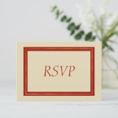 Elegant Gold Kerstmis RSVP Kaartje (Staand voorkant)
