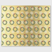 Elegant Gold-kerstmis — Snowflake-patroon Cadeaupapier (Vlak)