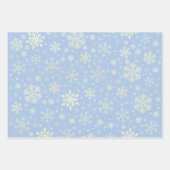 Elegant Gold Kerstmis Snowflake Patroon Inpakpapier Vel (Voorkant)