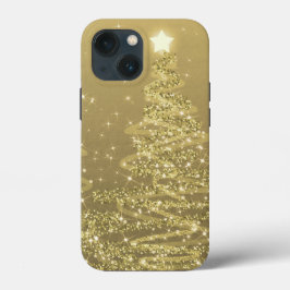 Elegant Gold kerstmousserende bomen  Case-Mate iPhone Case