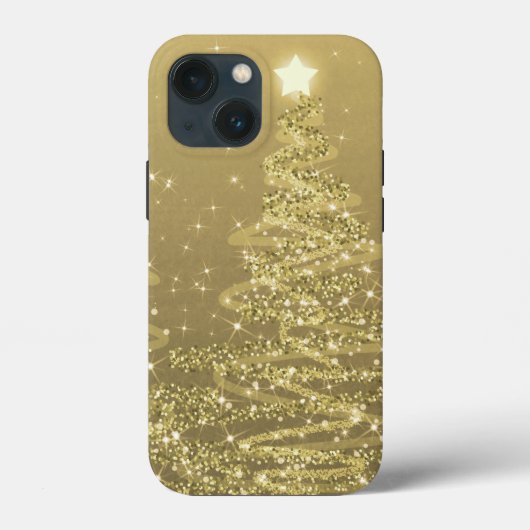 Elegant Gold kerstmousserende bomen  Case-Mate iPhone Case (Achterkant)