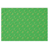 Elegant Gold-kerstpatroon op groen Tafelkleed (Voorkant (Horizontaal))