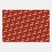 Elegant Gold-kerstrendierpatroon Inpakpapier Vel (Voorkant 2)