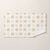 Elegant Gold-kerstsnowflakes patroon Bad Handdoek (Handdoek)