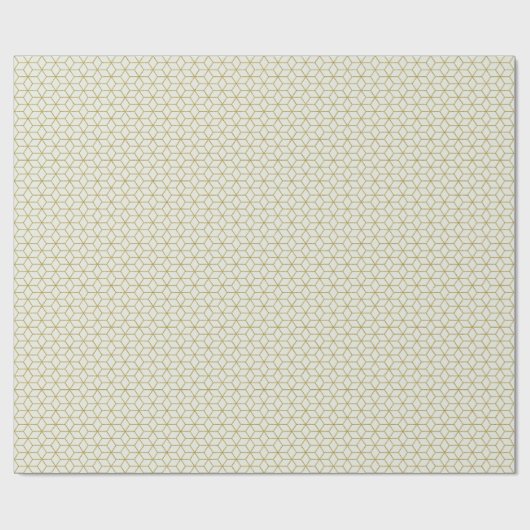 Elegant Gold-kerstwrapppapier Cadeaupapier (Vlak)
