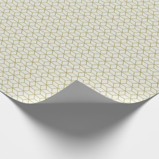 Elegant Gold-kerstwrapppapier Cadeaupapier (Hoek)
