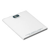 Elegant Gold Key Blue Spruce Realtor Notitieblok (Schuin)