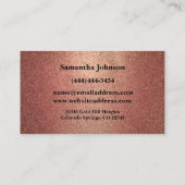 Elegant Gold Key Real Estate Broker Visitekaartje (Achterkant)