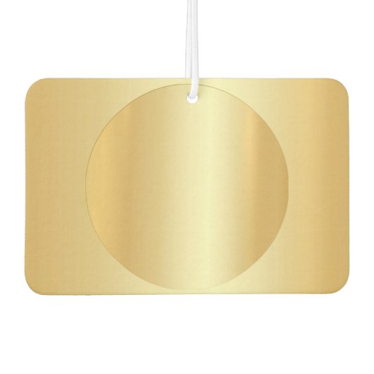 Elegant Gold Kijk Blank met glamour Sjabloon Luchtverfrisser (Voorkant)