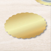 Elegant Gold Kijk Blank Moderne Sjabloon Kartonnen Onderzetters (Gekanteld)
