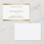 Elegant Gold Kijk design met schone lei Profession Visitekaartje (Voorkant / Achterkant)